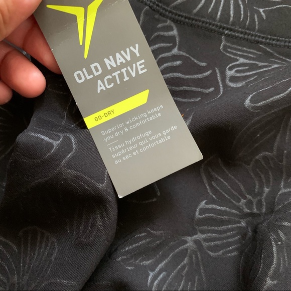OLD NAVY Active | Floral Black Leggings Size S - Picture 6 of 9